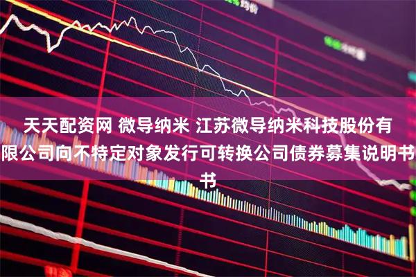 天天配资网 微导纳米 江苏微导纳米科技股份有限公司向不特定对象发行可转换公司债券募集说明书